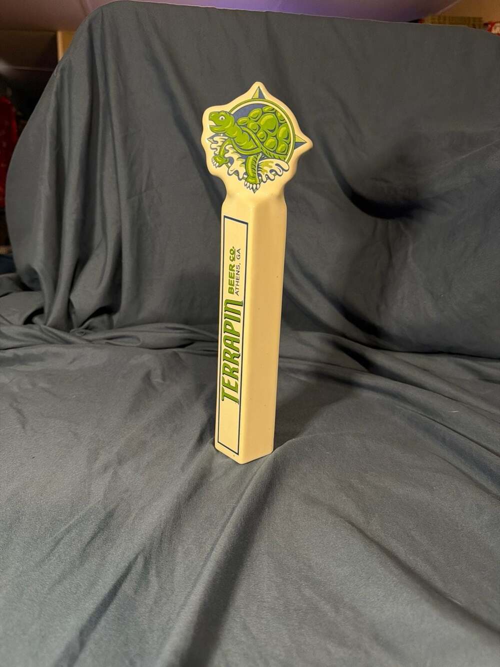 Terrapin Beer Co. Athens GA Ceramic Turtle Beer Tap Handle